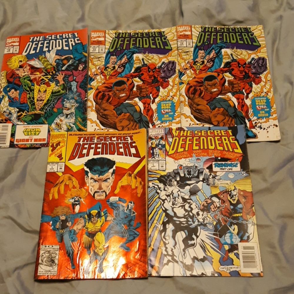Marvel the secret Defenders comics